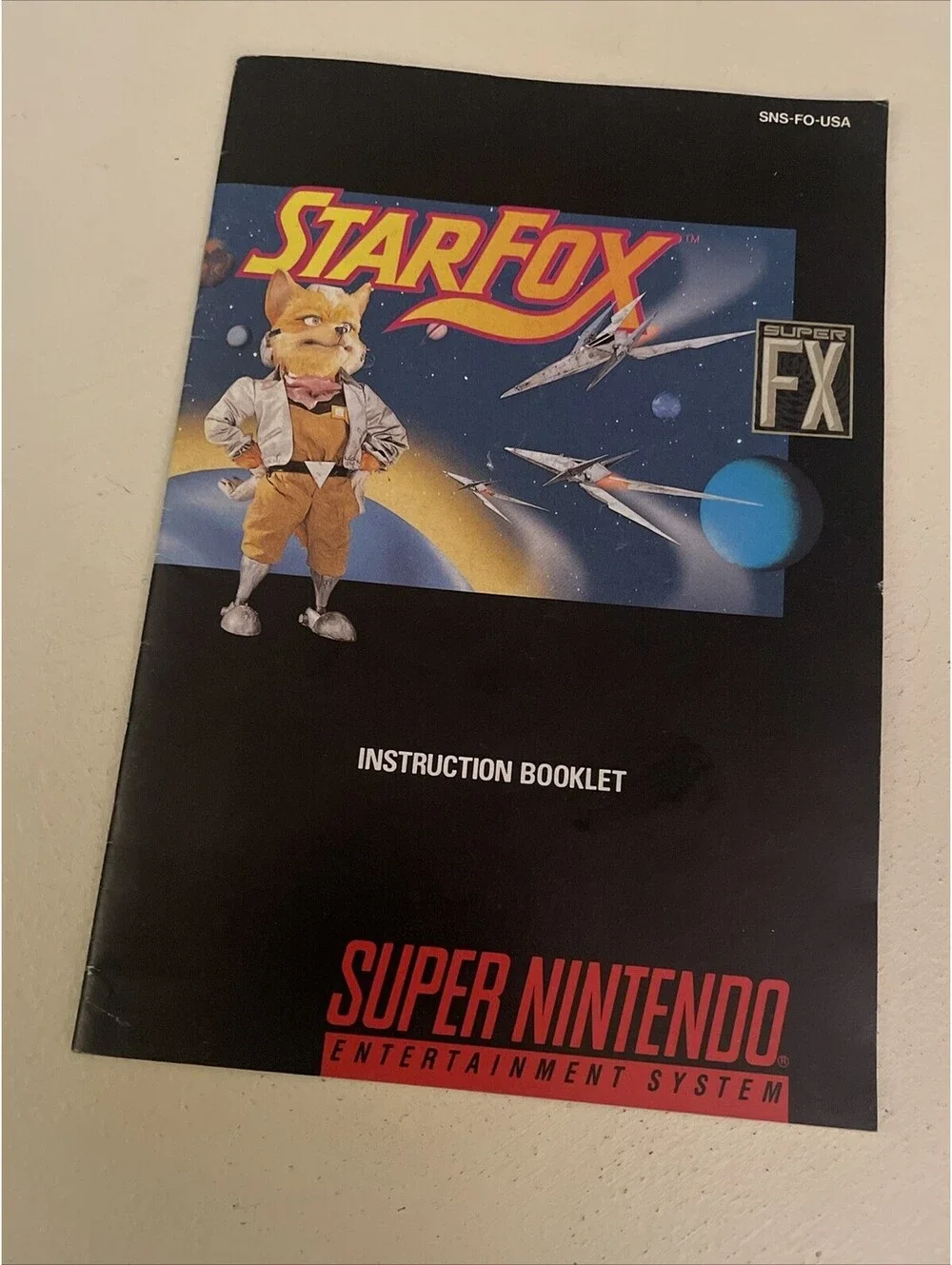 Star Fox Instruction Manual / Booklet Only SNES Super Nintendo - Picture 1 of 2